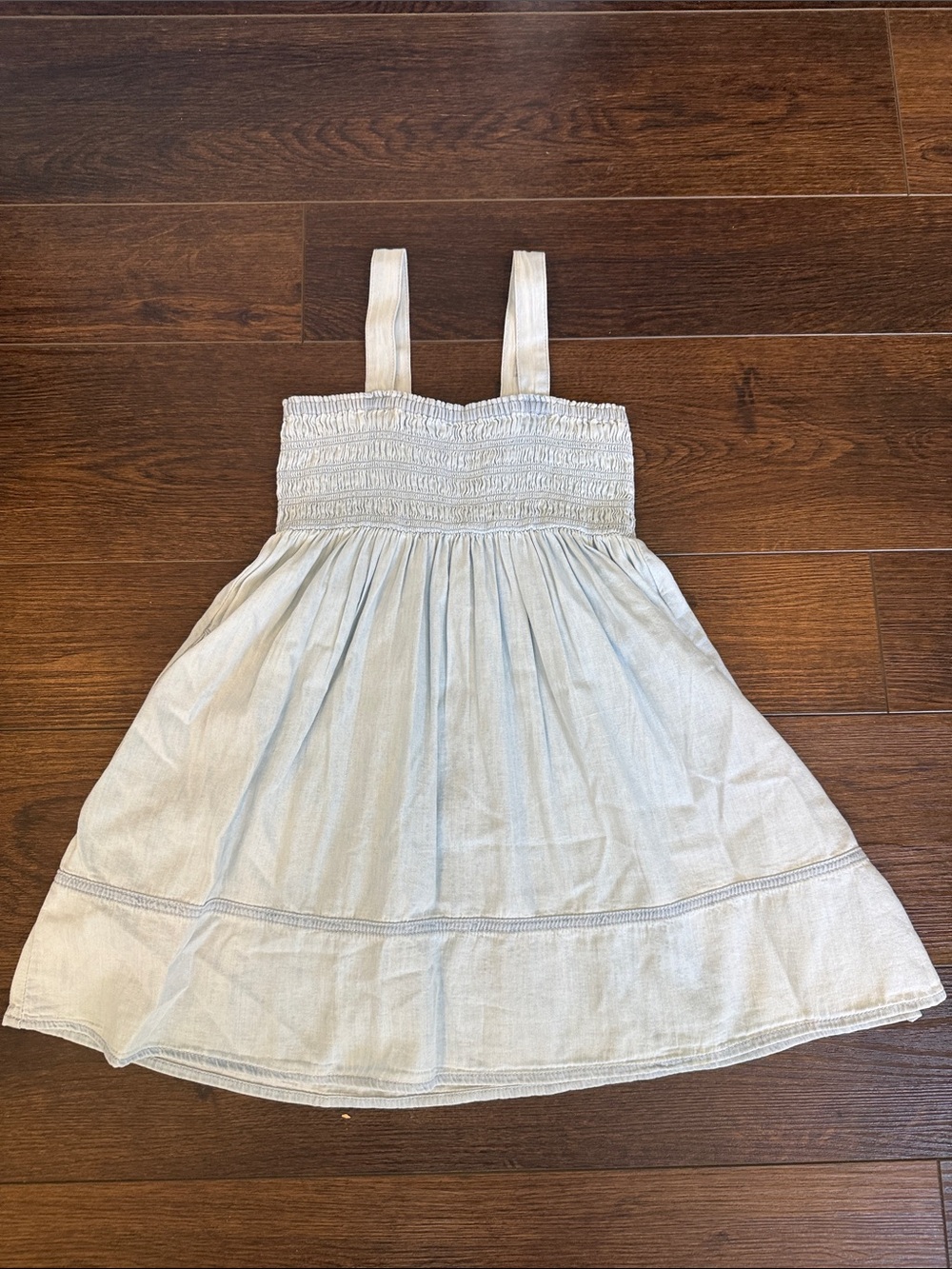 GAP Light Blue Smocked Strap Sundress